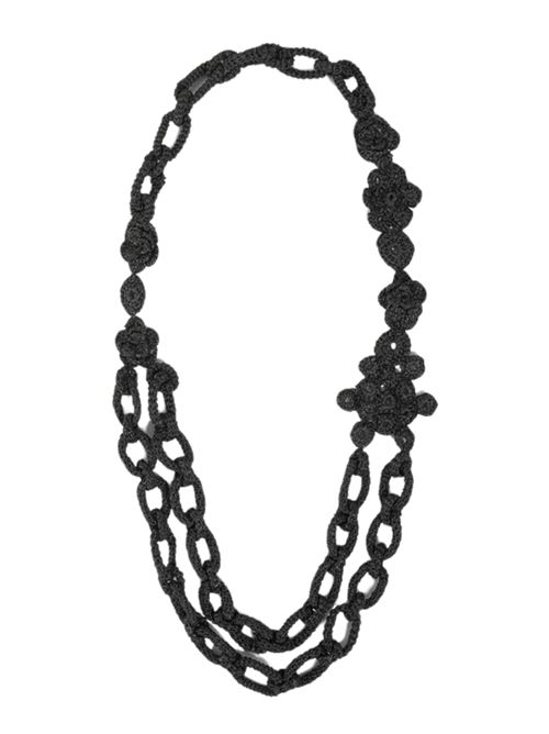 Collana doppio giro a catena Nero Liviana Conti | A5SJ82Y69-0